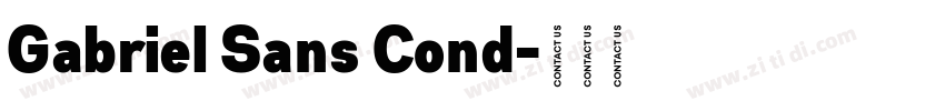 Gabriel Sans Cond字体转换
